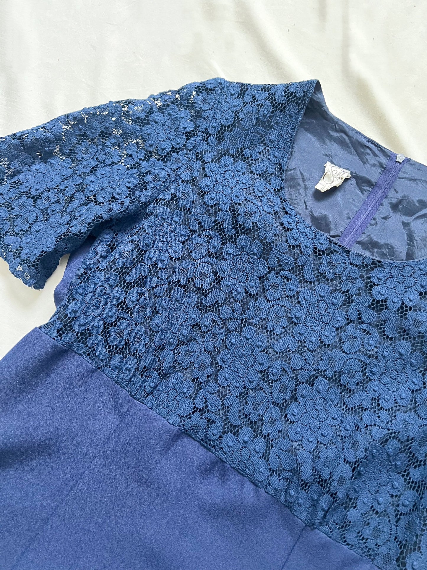 Blue lace dress, Size XS-S