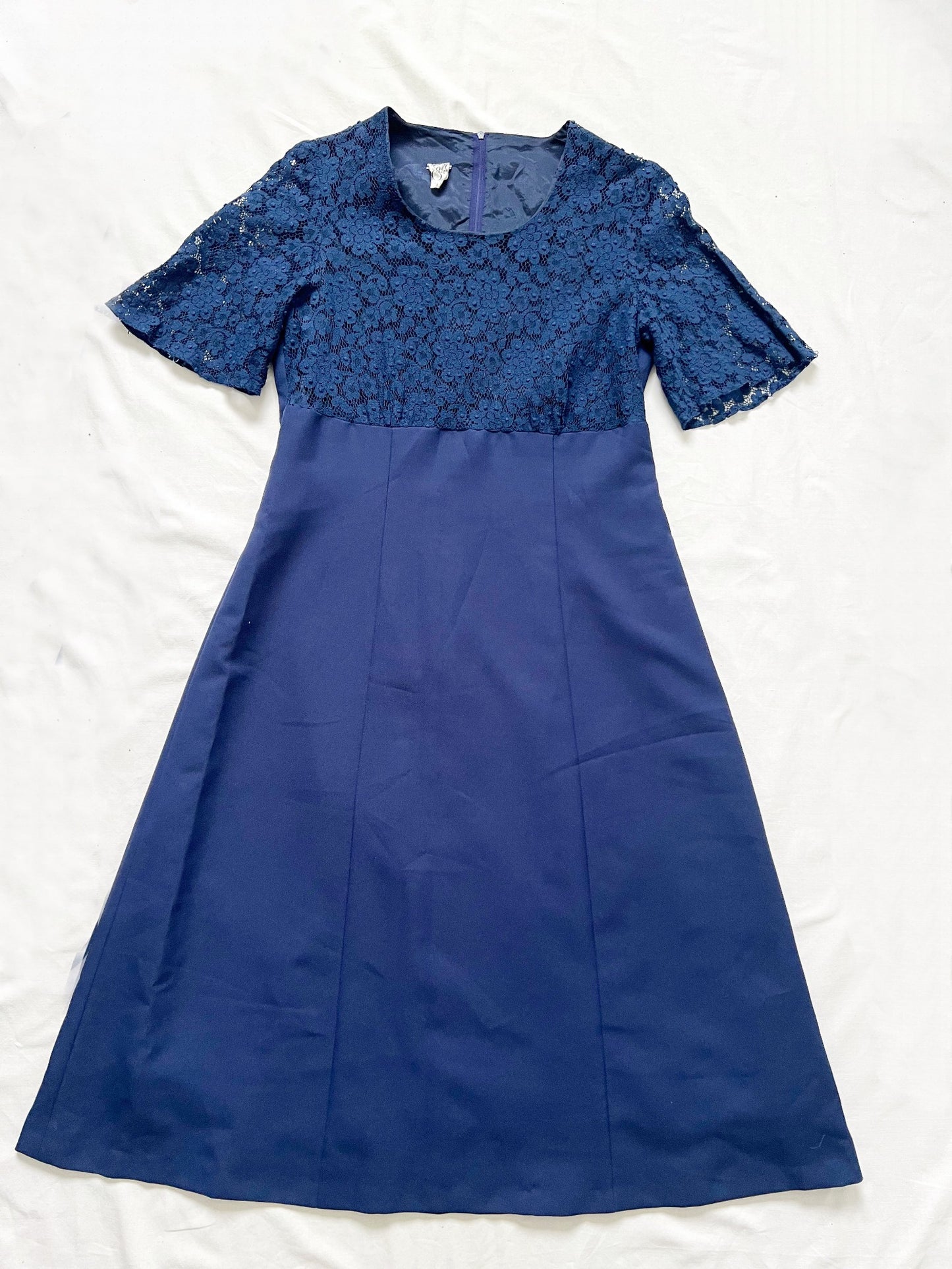 Blue lace dress, Size XS-S