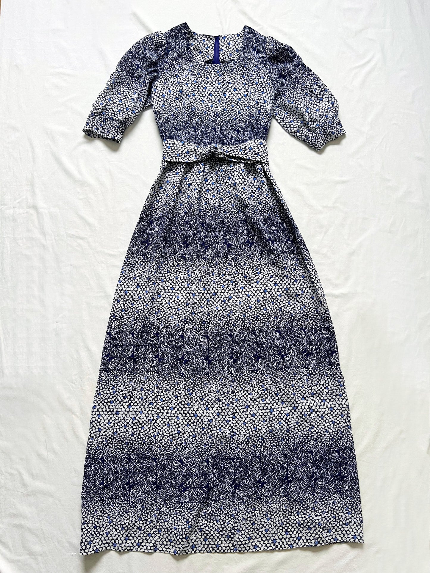 70´s blue maxi dress, Size XS