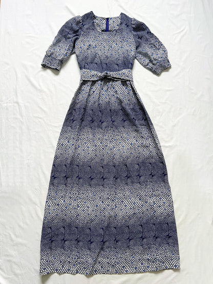 70´s blue maxi dress, Size XS