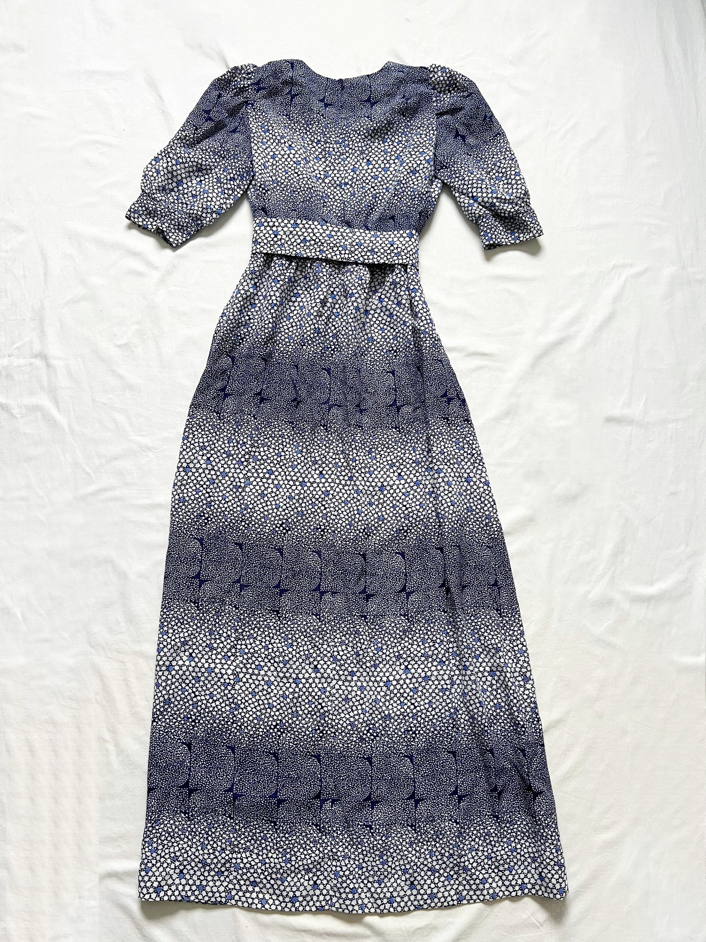 70´s blue maxi dress, Size XS