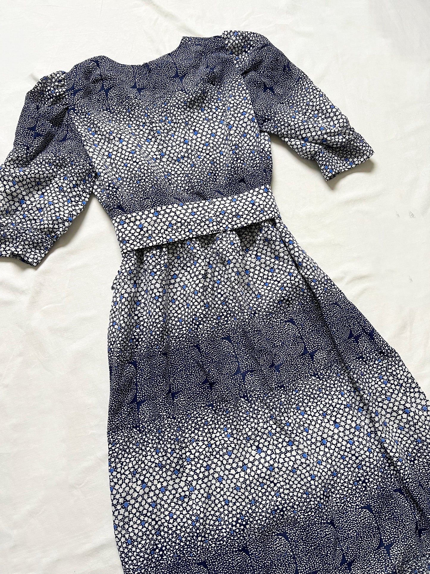 70´s blue maxi dress, Size XS