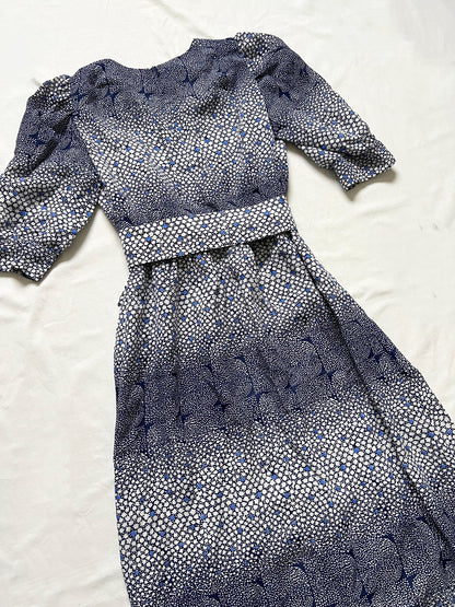 70´s blue maxi dress, Size XS