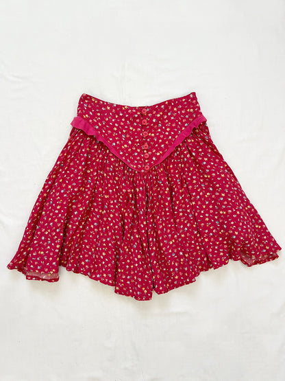 Red 90s skirt, Size S-M