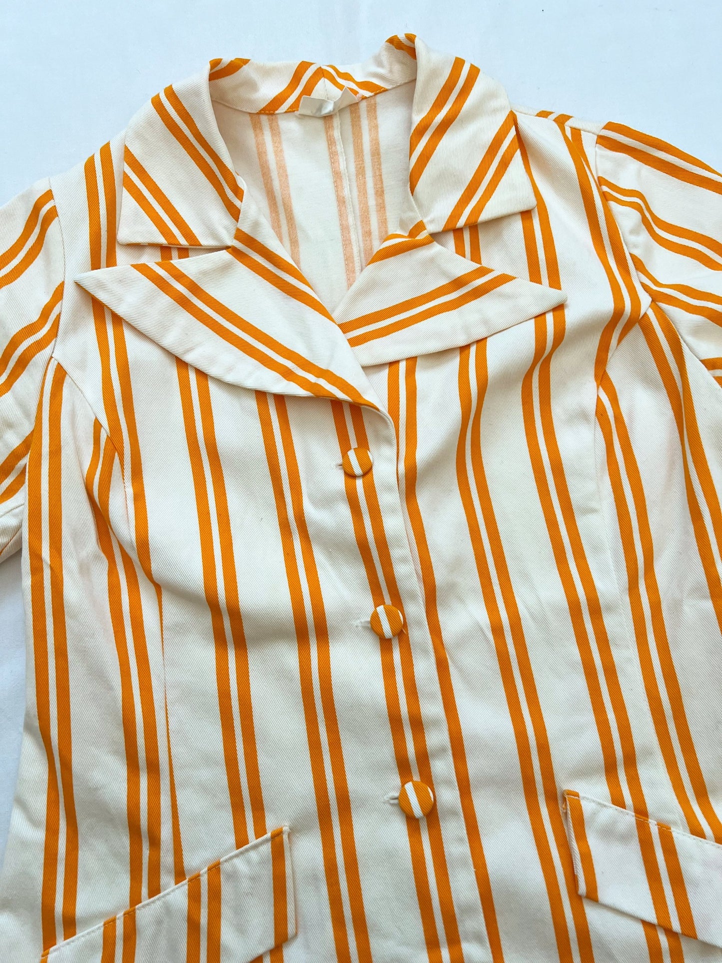 Orange striped t-shirt, Size XS-S