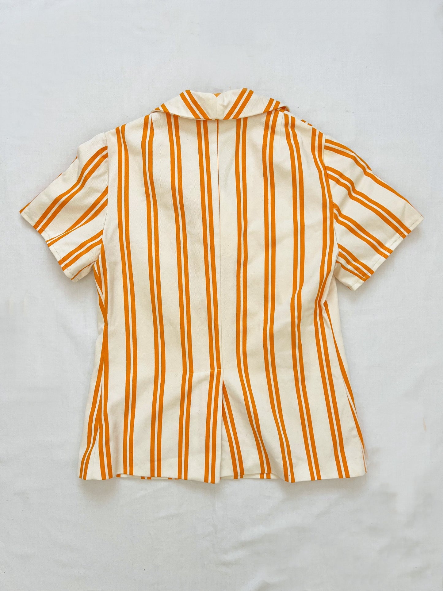 Orange striped t-shirt, Size XS-S