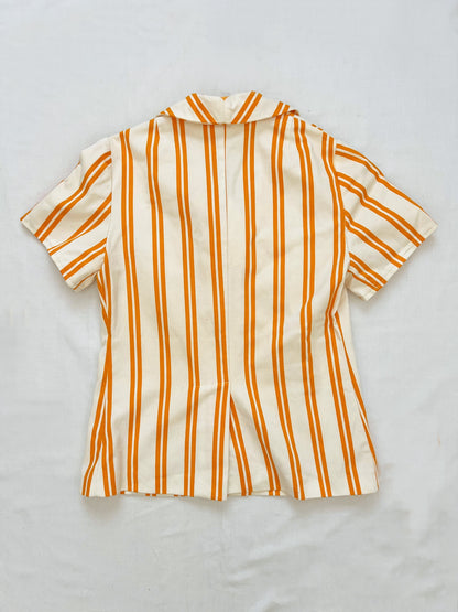 Orange striped t-shirt, Size XS-S