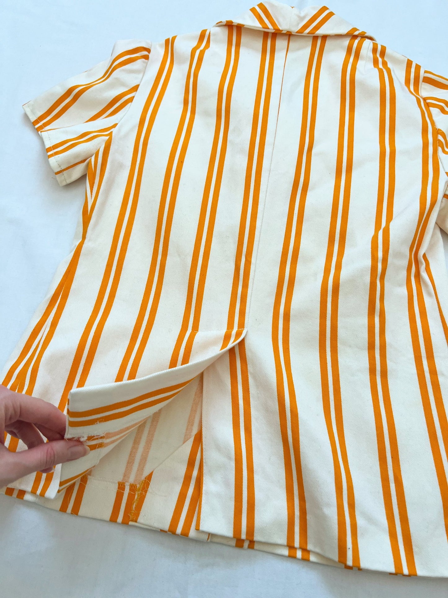 Orange striped t-shirt, Size XS-S