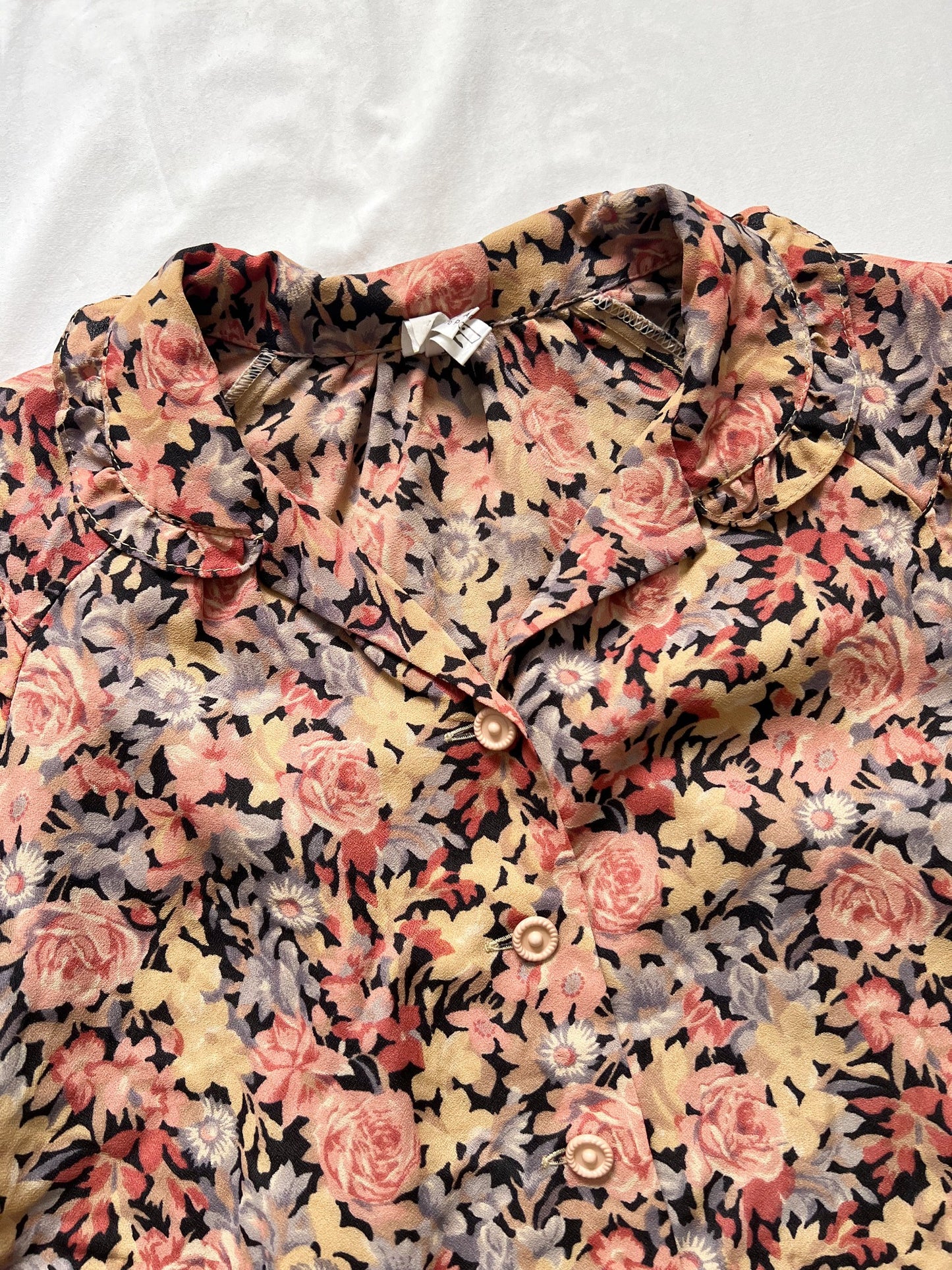 70s flower shirt, Size S-M