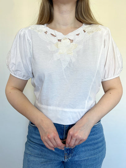 80s white t-shirt, Size M