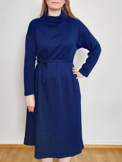 Blue midi dress, Size S