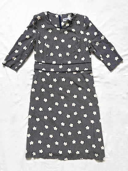 Black and white flower dress, Size M-L