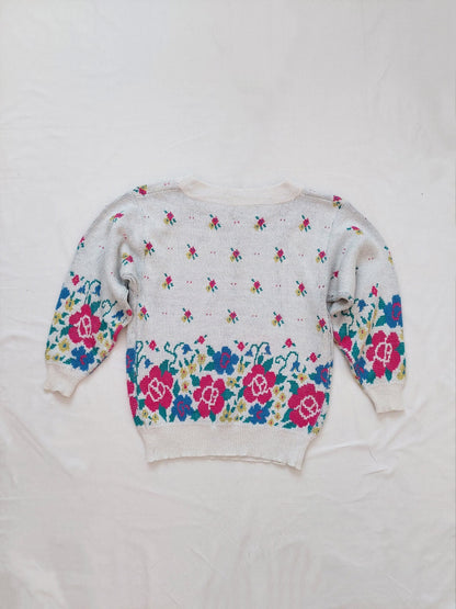 The back of the flower sweater