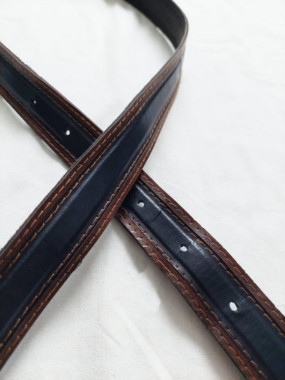 A blue and brown belt