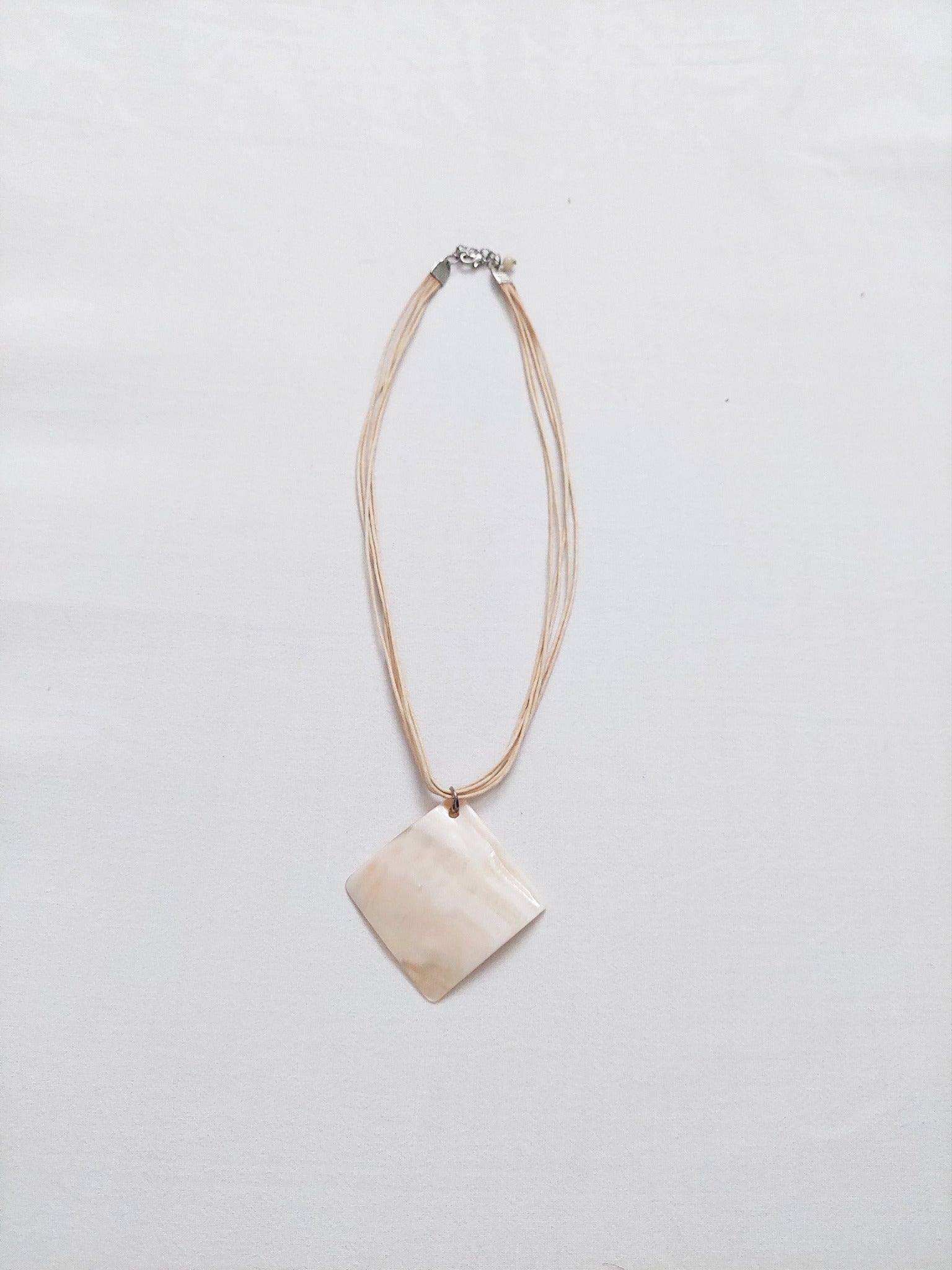 A white stone necklace