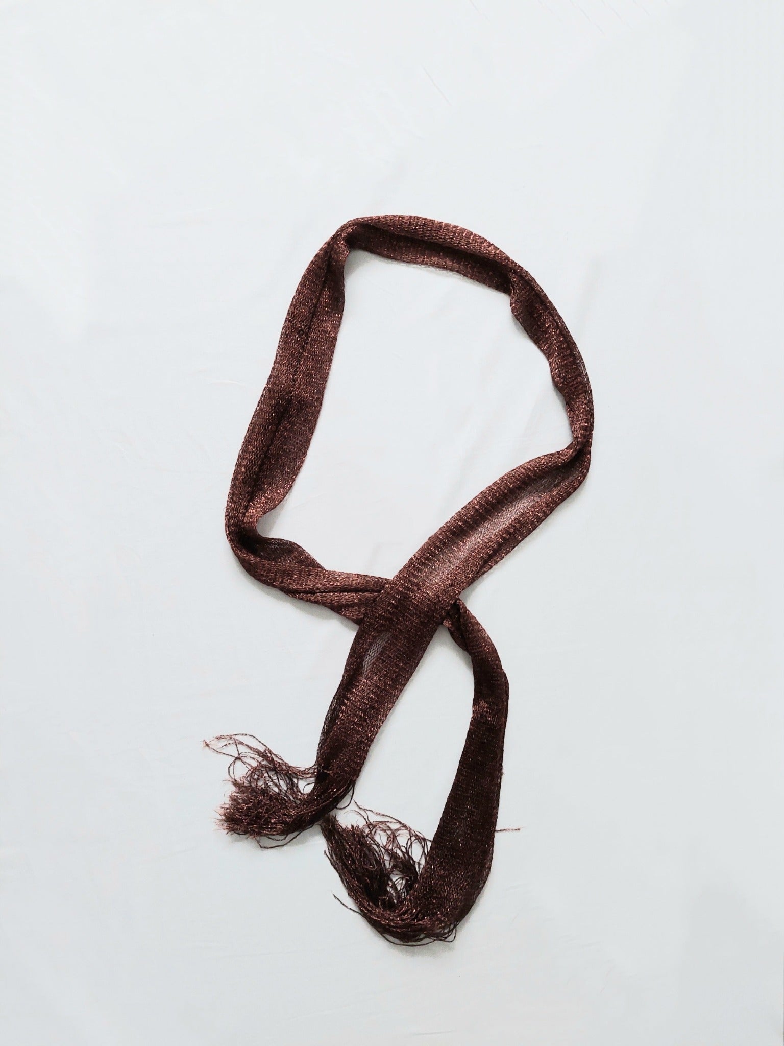 A brown scarf