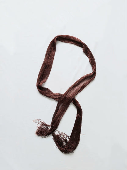 A brown scarf