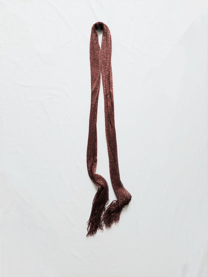 A brown scarf